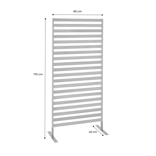Biombo dobrável de madeira para exterior, 80 cm, interiorexterior, Parada 80cm, Madeira, 80x40x170 cm