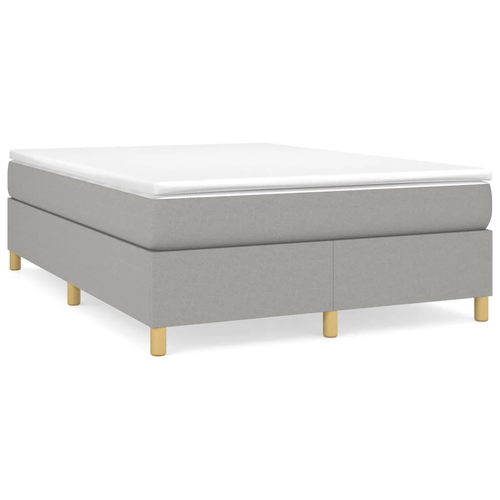 Estructura De Cama Doble Matrimonial 140x203 Gris Claro