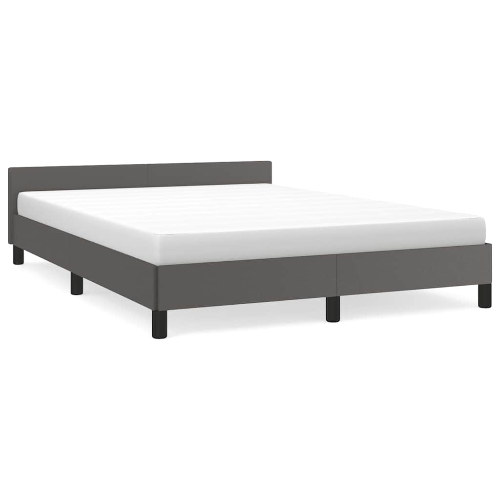 Estructura De Cama Doble Matrimonial 146x197 Gris