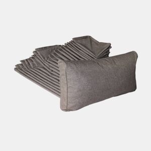 Capas de almofada para mobiliário de jardim, Tripoli, Cizento manchado, 140x70x12 cm