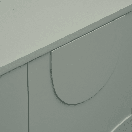 Aparador Holea com 2 portas MDF 75x70x34cm - Verde sálvia en.casa