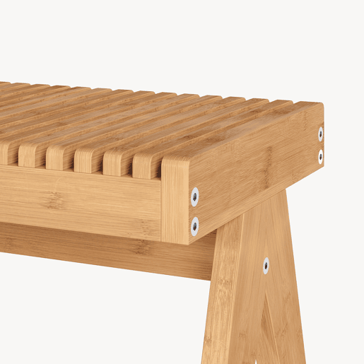 Banco Lasdarvoo 120x35x45 cm bambu natural en.casa