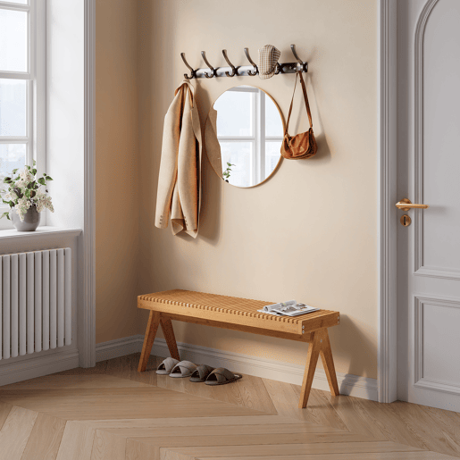 Banco Lasdarvoo 120x35x45 cm bambu natural en.casa