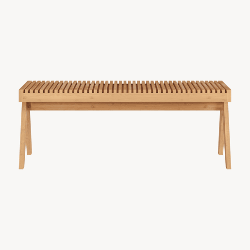 Banco Lasdarvoo 120x35x45 cm bambu natural en.casa