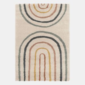 Tapete para criança com arco-íris,creme e multicolorido, Dakota, 150x80x3 cm