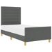 Estructura de cama individual para adultos 103x207 Estructura de cama individual para adultos 103x207 Gris Claro