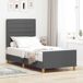 Estructura de cama individual para adultos 103x207 Estructura de cama individual para adultos 103x207 Gris Claro