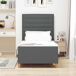 Estructura de cama individual para adultos 103x207 Estructura de cama individual para adultos 103x207 Gris Claro