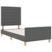 Estructura de cama individual para adultos 103x207 Estructura de cama individual para adultos 103x207 Gris Claro