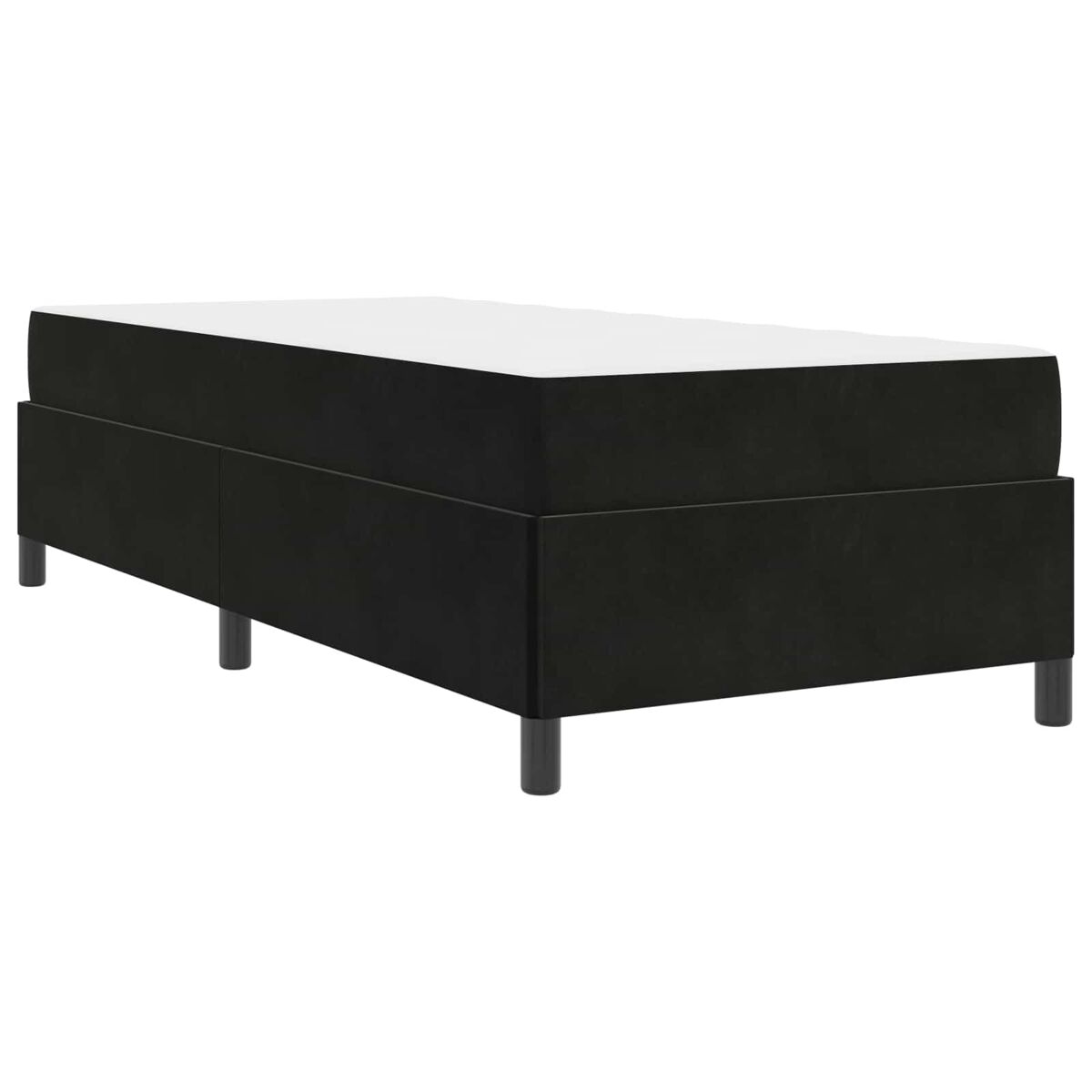 Estructura de cama individual para adultos 80x203 Negro