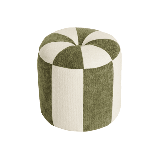Pufe infantil tecido chenille Verde - 30x30x30 cm
