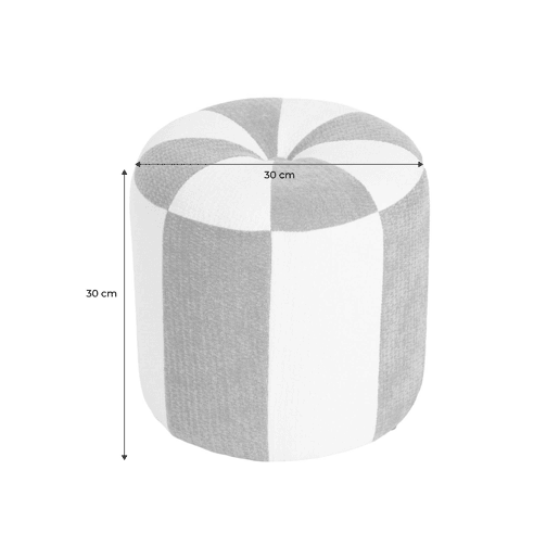Pufe infantil tecido chenille Verde - 30x30x30 cm