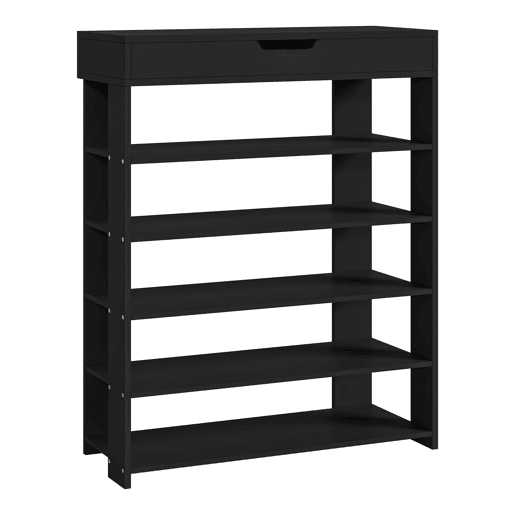 Sapateira Boppeelo com gaveta 94x75x30 cm Preto en.casa