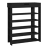 Sapateira Boppeelo com gaveta 94x75x30 cm Preto en.casa