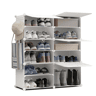 Sapateira Cube C6 Newlux 83x32x95 cm u2013 6 compartimentos, 24 pares Blanco