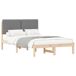 Estructura de cama matrimonial 195x140 Estructura de cama matrimonial 195x140 Blanco/ Gris Claro