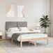 Estructura de cama matrimonial 195x140 Estructura de cama matrimonial 195x140 Blanco/ Gris Claro