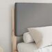Estructura de cama matrimonial 195x140 Estructura de cama matrimonial 195x140 Blanco/ Gris Claro