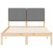 Estructura de cama matrimonial 195x140 Estructura de cama matrimonial 195x140 Blanco/ Gris Claro