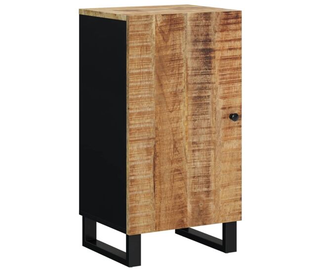 Aparador - mueble de almacenamiento con puerta madera maciza de mango 40x31x75 cm es2128