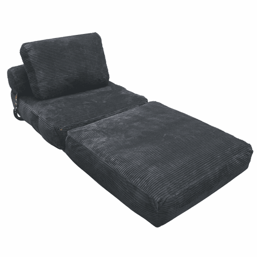 Sofá Individual Moderno - Com Armazenamento Integrado e Detalhes Elegantes com Borlas - Cinza