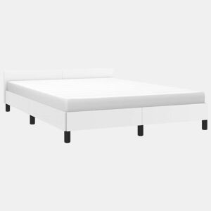 Estrutura De Cama Dupla para adultos c cabeceira - 140x200 cm branco