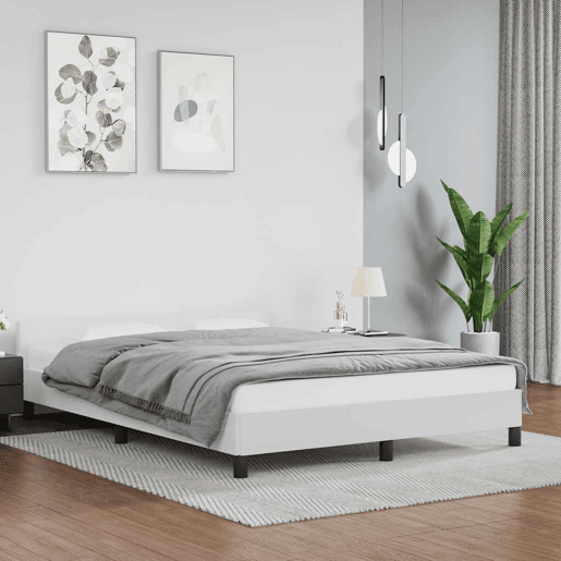 Estrutura De Cama Dupla para adultos c cabeceira - 140x200 cm branco