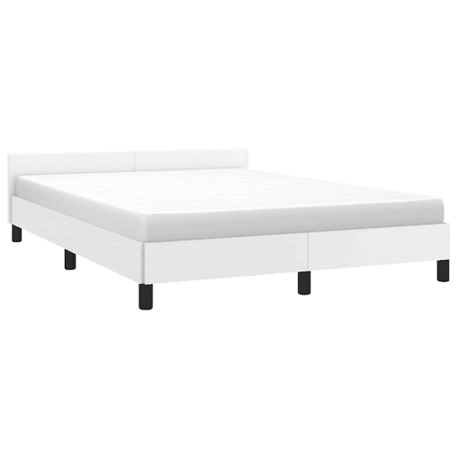 Estrutura De Cama Dupla para adultos c cabeceira - 140x200 cm branco