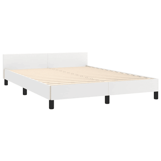 Estrutura De Cama Dupla para adultos c cabeceira - 140x200 cm branco