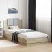 Estructura de cama individual para adultos 93x204 Estructura de cama individual para adultos 93x204 Blanco