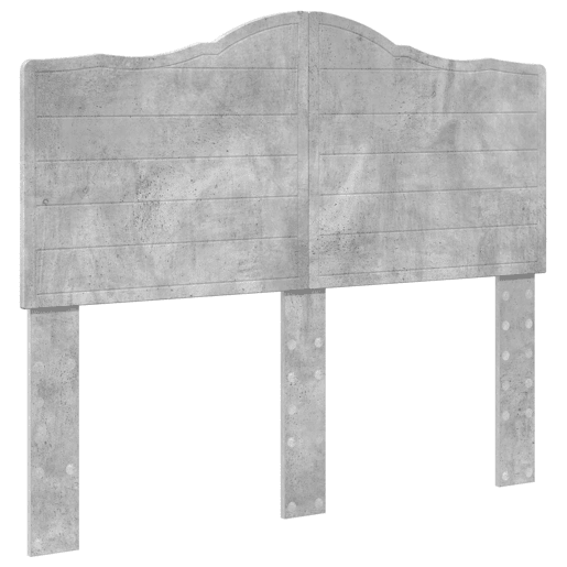 Estrutura da Cama de casal simple com cabeceira Cinza Concreto 135 x 190 cm