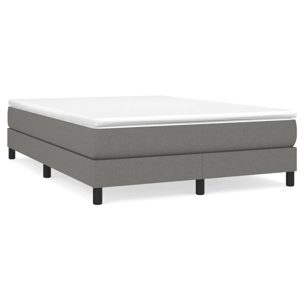 Estructura De Cama Doble Matrimonial 140x203 Gris Oscuro