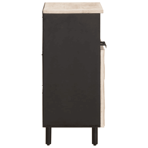 Bufete - Móvei de apoio com porta Acabamento em Wash Branco 60 x 33 x 75 cm pt1722