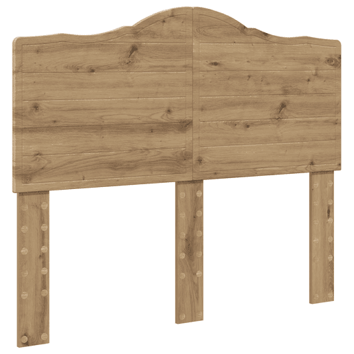 Estrutura de cama de casal moderno com cabeceira - Carvalho Artesanal 135 x 190 cm