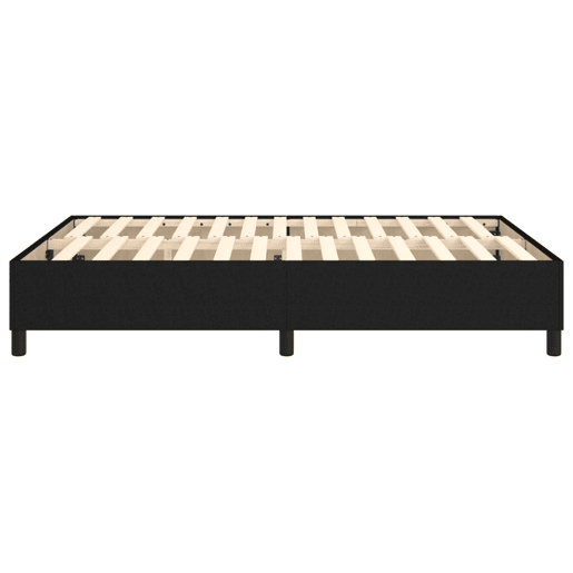 Estrutura de Cama de casal moderno com molas 140x200 cm tecido preto
