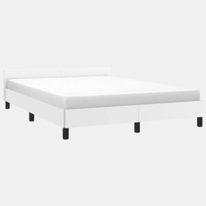 Estrutura De Cama Dupla para adultos c cabeceira - 140x190 cm branco