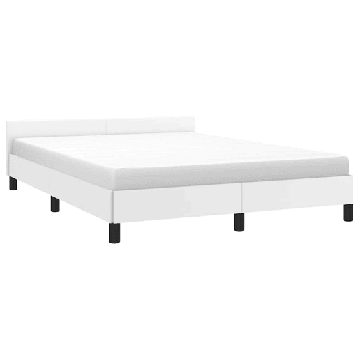 Estrutura De Cama Dupla para adultos c cabeceira - 140x190 cm branco