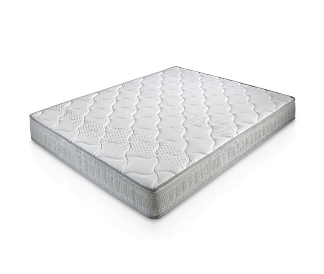 Colchón viscoelástico paris 90x200 cm, 18 cm de altura, 2 cm de viscoelástica de 65 kg/m³