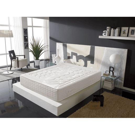 Colchão de molas ensacadas com espuma viscoelástica : 27cm : Efeito relax 7 zonas de conforto : Elevada firmeza