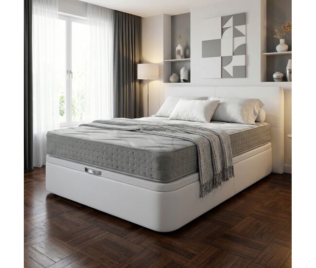 Colchón muelles ensacados con grafeno generación z | 24 cms | firmeza media confort y refuerzo lumbar 105x200| certificados sanitized y oeko-tex