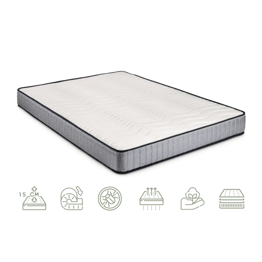 Colchão viscoelástico Pharma Therapy Slim - Ergonómico com elevada firmeza para máximo conforto Colchão viscoelástico Pharma Therapy Slim - Ergonómico com elevada firmeza para máximo conforto