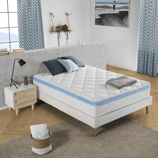 Colchão viscoelástico Gel Active 140 x 200 x 25 cm, 1 cm Visc-Gel 65 kgm3