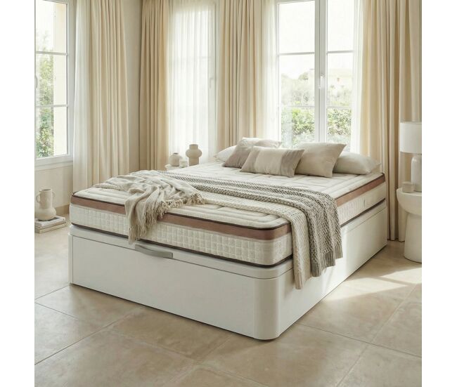 Colchón viscoelástico toscana deluxe bezen | 21 cms | firmeza alta colchón 140x190| efecto memoria | tejidos alta calidad certificados sanitized y