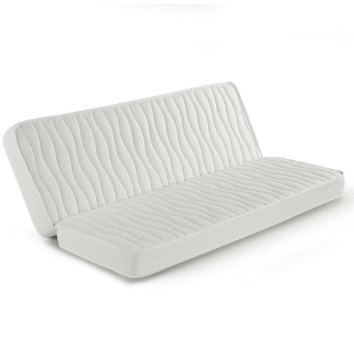 Colchão Clic clac 130x190 cm para sofá-cama, 13 cm de altura, tecido elástico com rebordo de segurança
