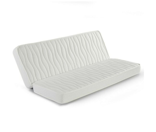 Colchón clic clac 140x200 cm para sofa cama, 13 cm de altura, tela strech con ribete de seguridad