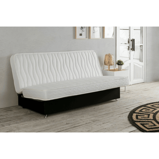 Colchão Clic clac 130x190 cm para sofá-cama, 13 cm de altura, tecido elástico com rebordo de segurança