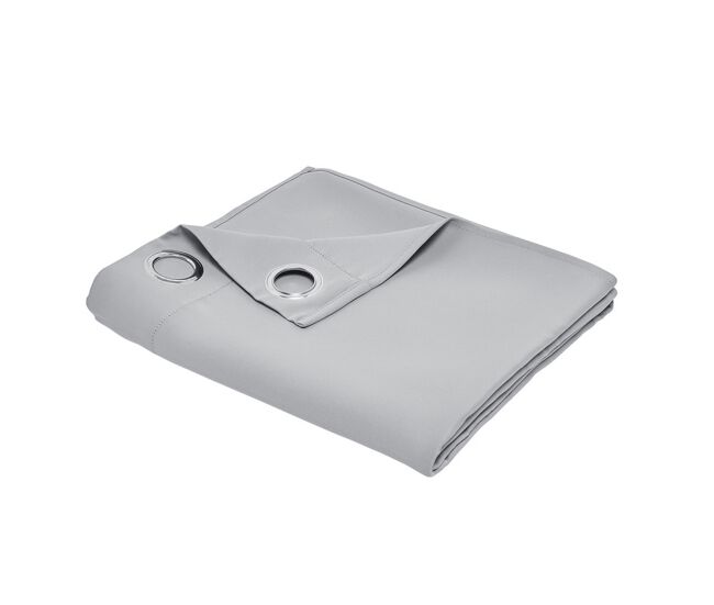 Cortina confeccionada termo protectora, 100% poliéster. acero