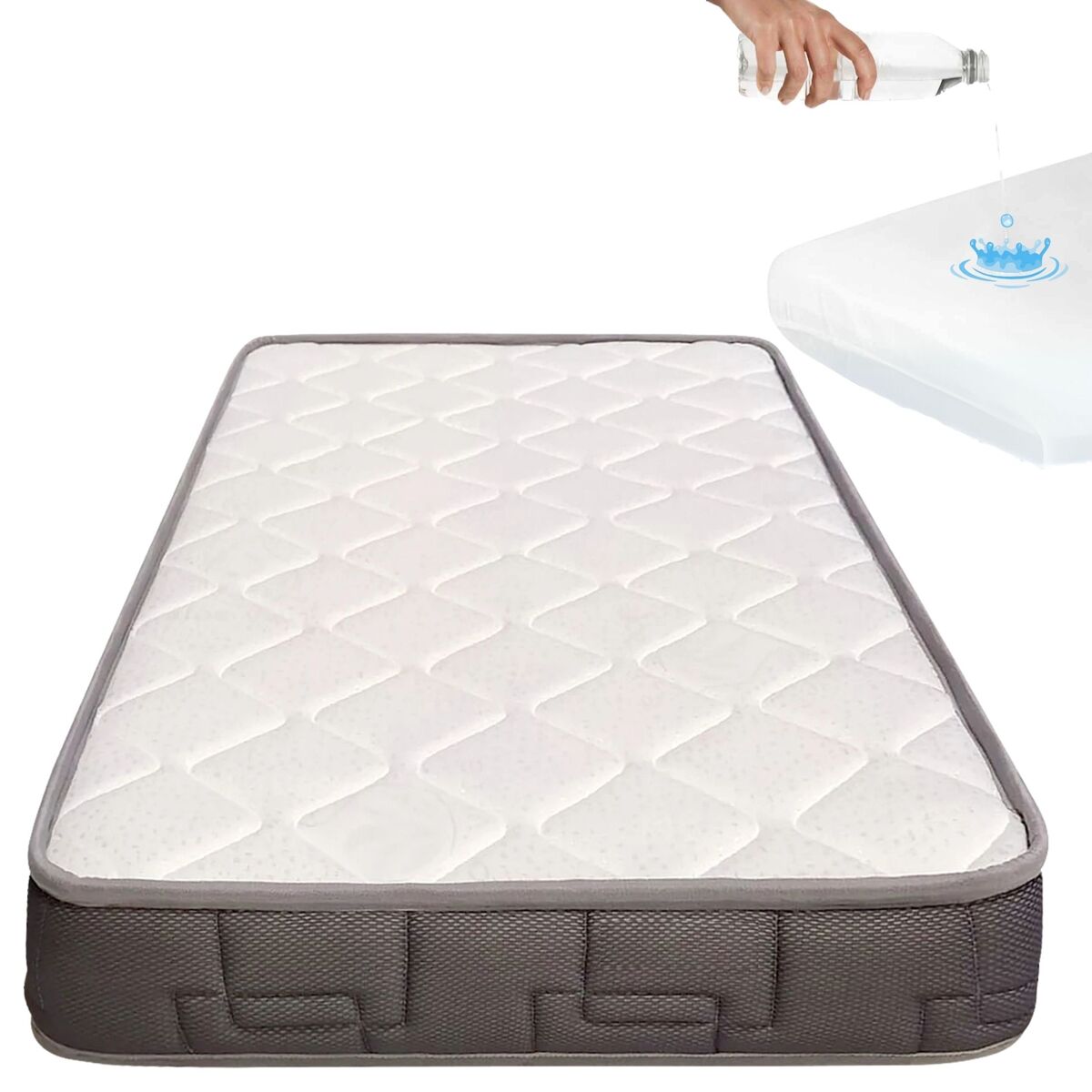 Colchón de maxicuna bebé HR Morfeo + protector de colchón