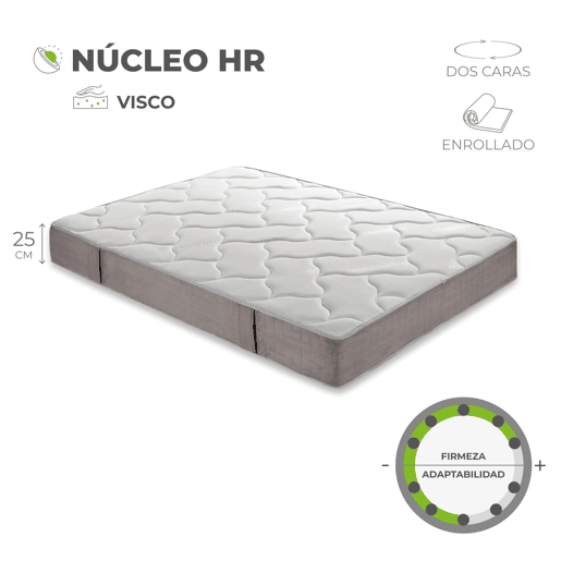 Colchão viscoelástico Energy HR 150x190 cm