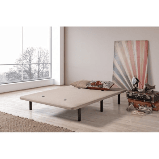 Base Estofada 3D de Luxo 105X190 Tecido Respirável e Antiderrapante